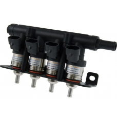 Форсунки HANA 4 цилиндра Gold Rail H2001 в планке+дюзы