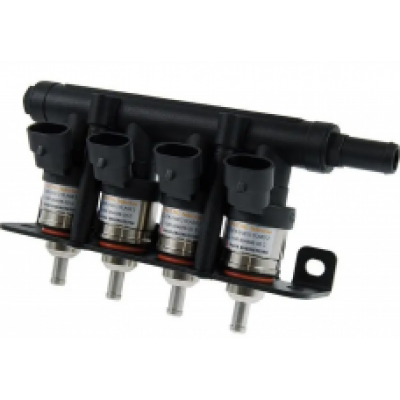 Форсунки HANA 4 цилиндра Gold Rail H2001 в планке+дюзы