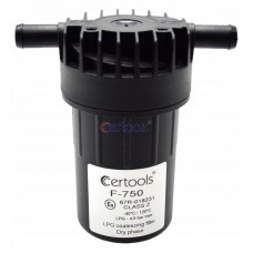 Фильтр паровой фазы газа CERTOOLS F-750 с отстойником, с полиэстеровым сменным фильтроэлементом