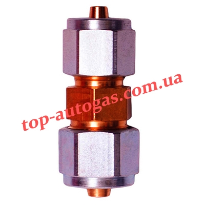 Соединитель трубки термопластик d6х8 (пропан)