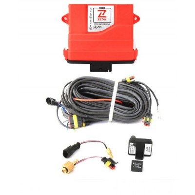Электроника 4ц. Zenit PRO OBD (блок, жгут проводов, датч. давления, переключатель, датч. t редуктора, датч. t газа)