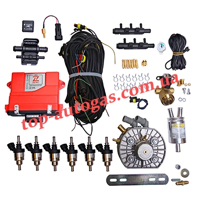 Подкапотная часть 6ц. ZENIT PRO OBD, ред.KME Diego Silver до 210 л.с., форс.Hana Gold 1х1, фил.12х12х12, пропан